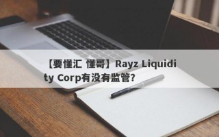 【要懂汇 懂哥】Rayz Liquidity Corp有没有监管？
