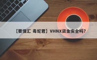 【要懂汇 毒蛇君】VHNX资金安全吗？
