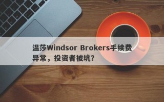 温莎Windsor Brokers手续费异常，投资者被坑？