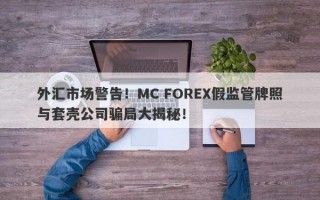 外汇市场警告！MC FOREX假监管牌照与套壳公司骗局大揭秘！