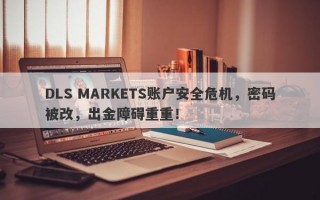 DLS MARKETS账户安全危机，密码被改，出金障碍重重！