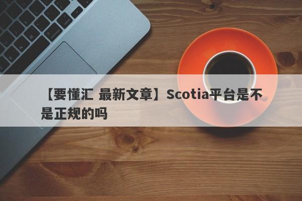 【要懂汇 最新文章】Scotia平台是不是正规的吗
-第1张图片-要懂汇圈网