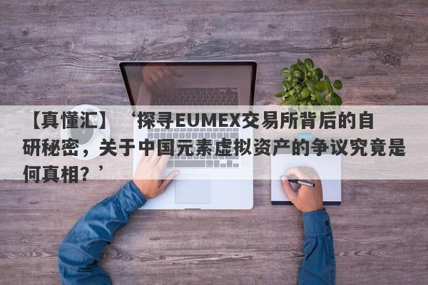 【真懂汇】‘探寻EUMEX交易所背后的自研秘密，关于中国元素虚拟资产的争议究竟是何真相？’-第1张图片-要懂汇圈网